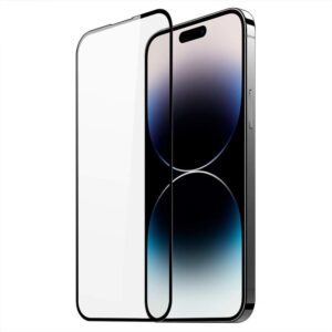 Folie Sticla Pentru iPhone 15 Pro Acoperire Completa Neagra
