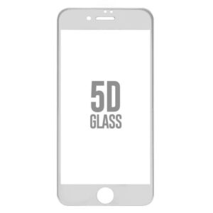 Folie Sticla Pentru iPhone 7 / 8 Acoperire Complete Alba