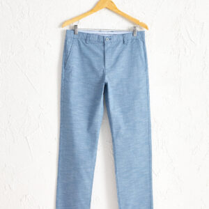 Regular Fit Textured Trousers
