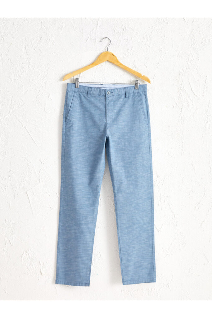 Regular Fit Textured Trousers