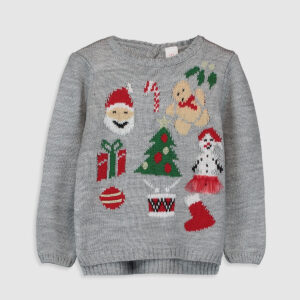 Baby Girl's New Year Themed Tricot Jumper